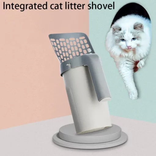 Cat Litter Scoop Integréiert eraushuelbare Deep Shovel Holder