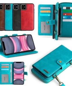 2 In 1 Detachable Leather Wallet Phone Case