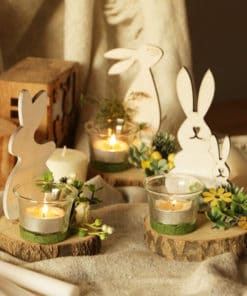 Easter Bunny Nordic Candle Holder Rabbit