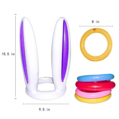 Inflatable Easter Bunny Ears Ring Game Toy