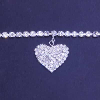 Full Diamond Love Anklet