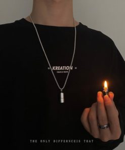 Titanium Mini Lighter Necklace