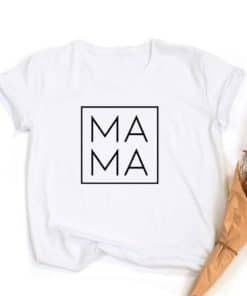 Mama Svg Print Women Summer T-shirt