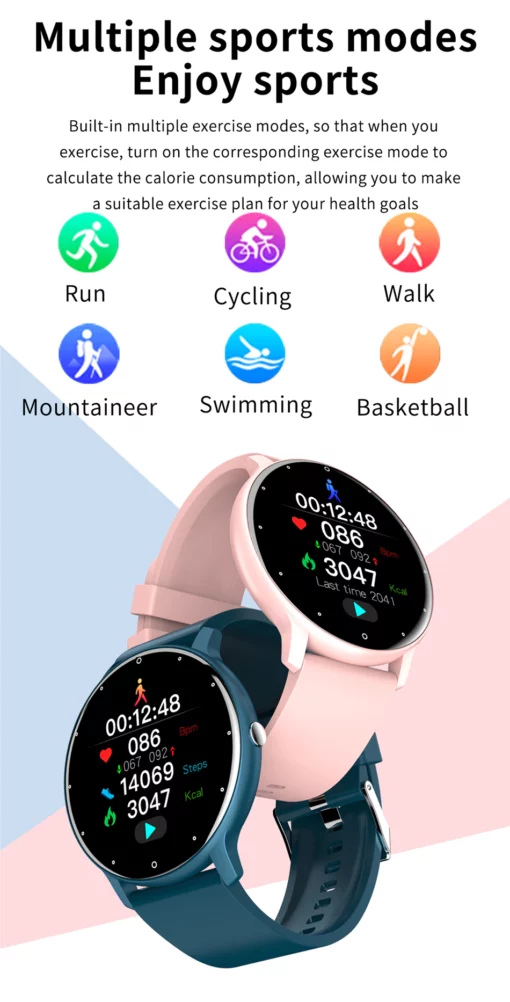 Maxtio Smart Watch mit vollem Touchscreen