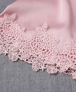 Blushy Silk 5 Piece Pajama Set