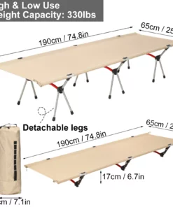 Sulihiya Cot Camping Equipment Sleeping Bed