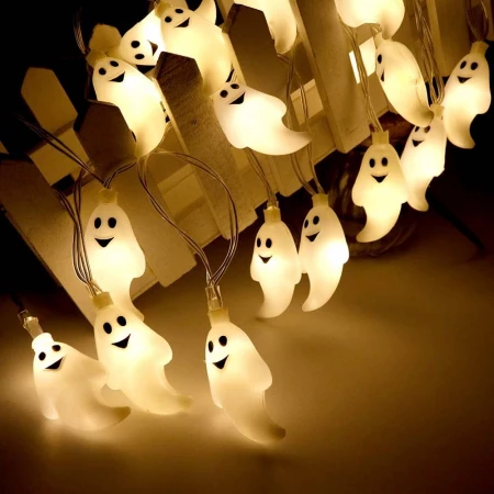 Noční LED světlo Halloween Ghost String
