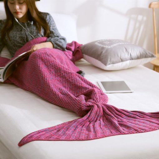 Handmade Mermaid Snuggle Blanket para sa mga Bata ug Hamtong