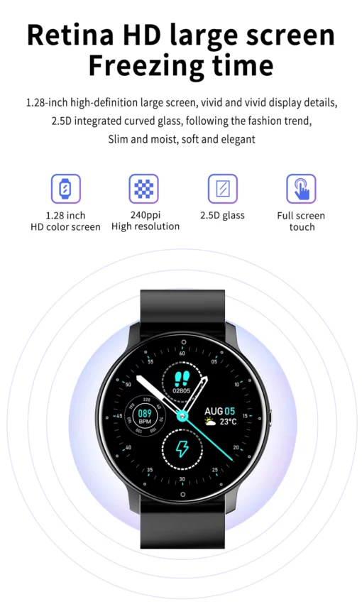 Maxtio Smart Watch mit vollem Touchscreen