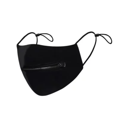 Solid Washable Zipper Mask