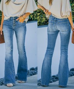 High Waist Flare Leg Jeans