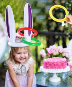 Inflatable Easter Bunny Ears Ring Game Toy