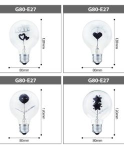 Decorative Vintage Edison Bulb Love Lamp