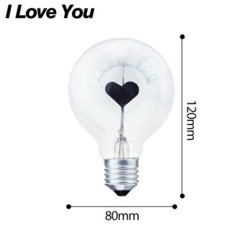 Декоративна винтидж лампа Edison Bulb Love