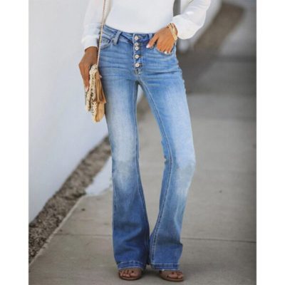 90s Vintage Button Fly High Waist Jeans