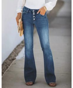 90s Vintage Button Fly High Waist Jeans