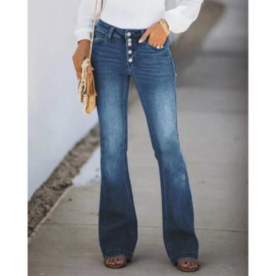 90s Vintage Button Fly High Waist Jeans