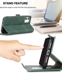 Leather Flip Oppo Phone Card Case For iPhone