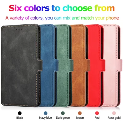 Leather Flip Oppo Phone Card Case For iPhone