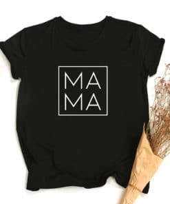 Mama Svg Print Women Summer T-shirt