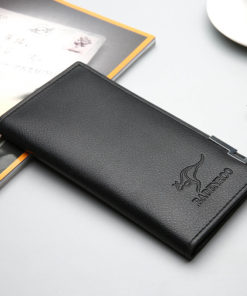 Mens Long Leather Wallet