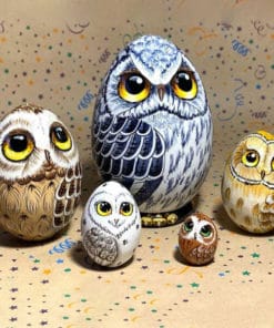 New Owl Nesting Egg Easter Gift