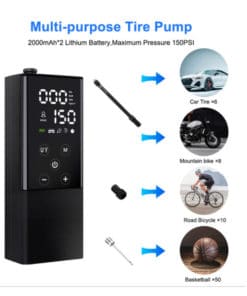 Portable Touchscreen Electric Cordless Tire Inflator