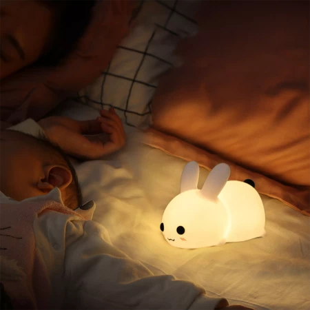 Silicone Dimmable Bunny Night Light