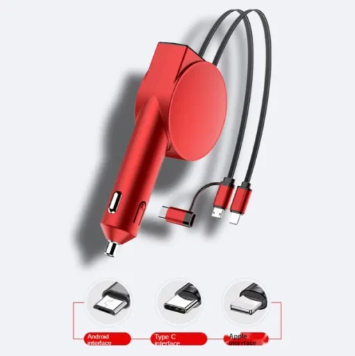 3-in-1 Fast Charging Car Adapter