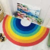Water-Resistant PVC Rainbow Doormat