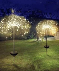 Waterproof Solar Garden Fireworks Lamp