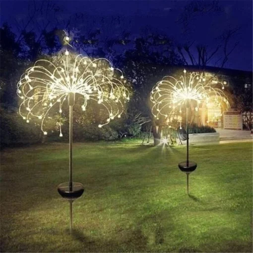 لامپ آتش بازی باغ خورشیدی ضد آب