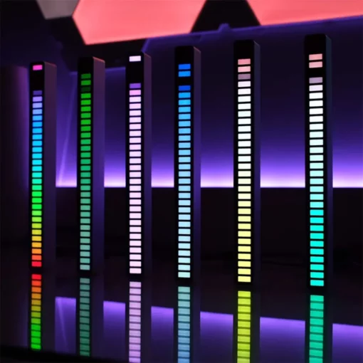Brezžična zvočno aktivirana RGB svetlobna vrstica
