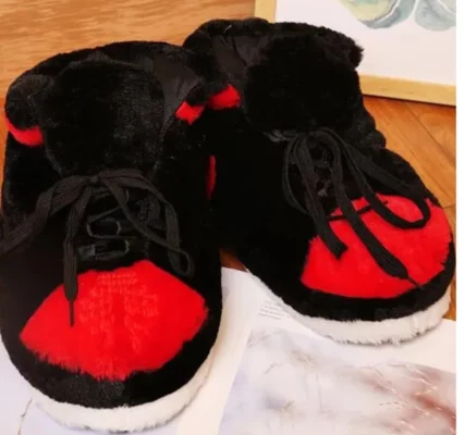 Plush Sneaker Slipper