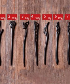 Hand Carved Ebony Clipss