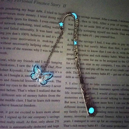 हस्तनिर्मित चमक बुकमार्क