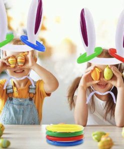 Inflatable Easter Bunny Ears Ring Game Toy