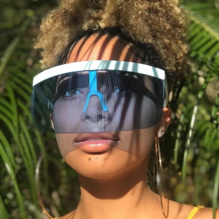 Sunglasses Futuristic Shield Visor