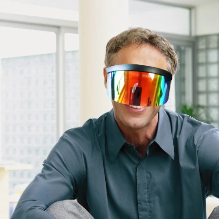 Futuristiske Shield Visir-solbriller