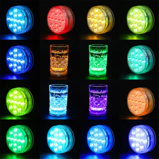 16 kolorów zatapialny pilot do oświetlenia basenu LED