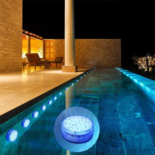 16 Warna Submersible Led Pool Light Remote Control