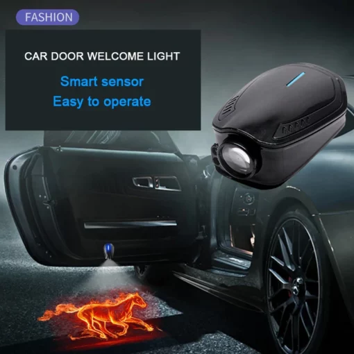 3D laserový projektor na dvere auta