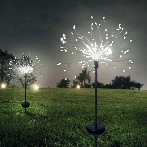 Vattentät Solar Garden Fireworks Lamp