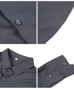 Men's Solid Color Business Stretch Shirt