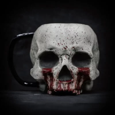 Gothic Realistic Skull Mug