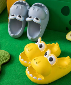 Kids Beach Dinosaur Slippers