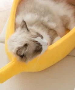 Cotton Banana Cat Bed