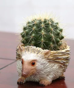 Resin Hedgehog Planter