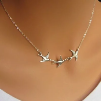 Delicate Gold Swallow Necklaces Jewelry