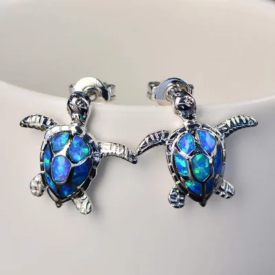 Cute Sea Turtle Earrings Studs